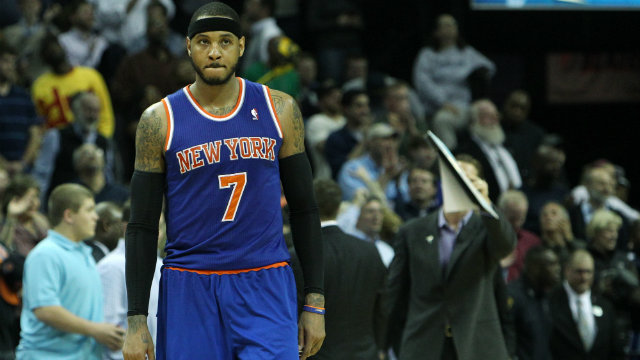 ANTHONY OUT. Carmelo Anthony will reportedly opt out of his Knicks deal and test the free agent market. Photo by Mike Brown/EPA