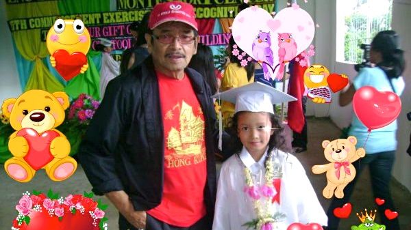The director in a photo with his youngest, Roxanne, posted on his Facebook page last November 6