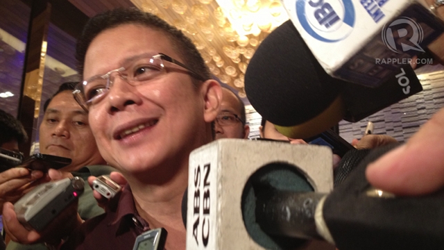 'SABER-RATTLING.' Sen Francis Escudero says statements that Sen Franklin Drilon is not yet assured of the Senate presidency are just "saber-rattling." Photo by Rappler/Ayee Macaraig 