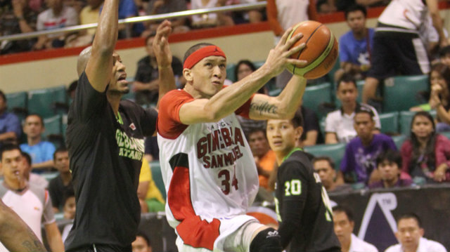 GO HARD OR GO HOME. Ginebra's Chris Ellis will have to upstage himself to repeat as dunk competition champion. Photo by Nuki Sabio/PBA Images