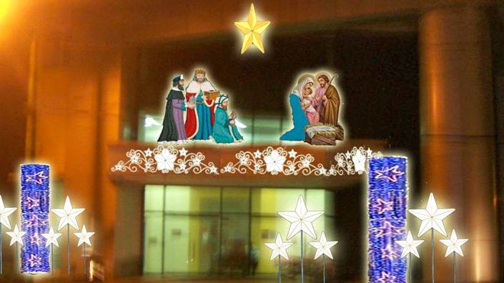 HUMBLE BIRTHPLACE. The belen reminds us that Jesus Christ was born homeless yet visited by wise men. Image from the Fiberlan Christmas Lanterns Facebook page