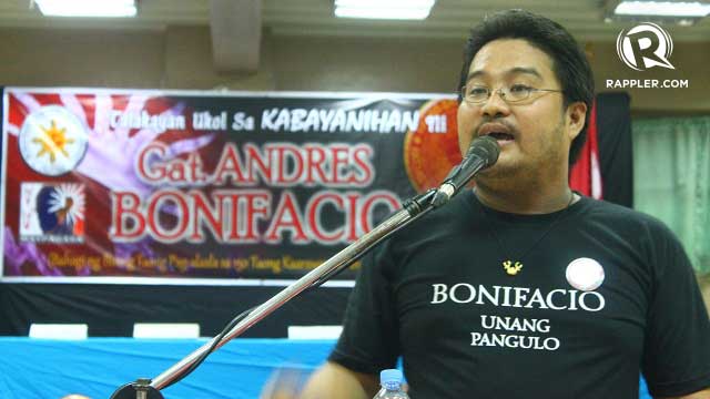 SYMBOLIC. Historian Michael Xiao Chua says recognizing Andres Bonifacio as the first president may be the inspiration the country needs today. Photo by Jee Geronimo/Rappler