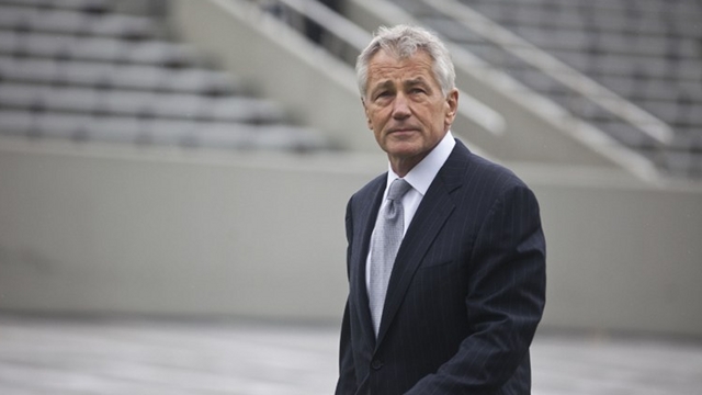 MANILA-BOUND: US Defense Chief Chuck Hagel. AFP photo