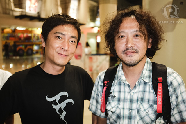 'Saudade' director Katsuya Tomita (left) with friend 