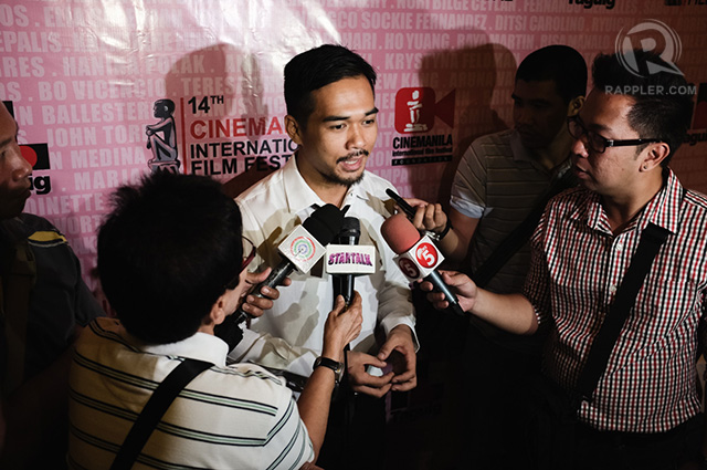 Marc Abaya accepted the posthumous honor that was given to his mom, Marilou Diaz-Abaya