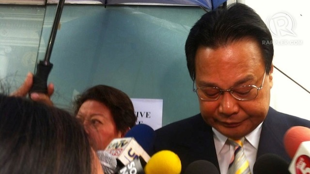 TAX EVASION. Dismissed Chief Justice Renato Corona in a file photo by Rappler