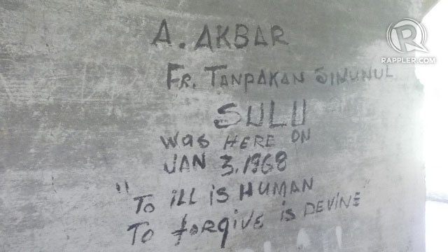 Graffiti found in the hospital ruins