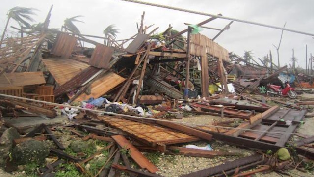 WAVE OF DESTRUCTION. This is what a Davao Oriental town looked like after typhoon 