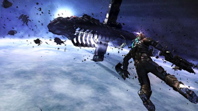 THE MOONWALKER. Spacewalks get more interesting especially with a laser blaster in hand