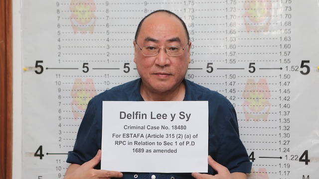 ONE DOWN. Delfin Lee is Task Force Tugis' first successful arrest. File photo courtesy of the PNP PIO