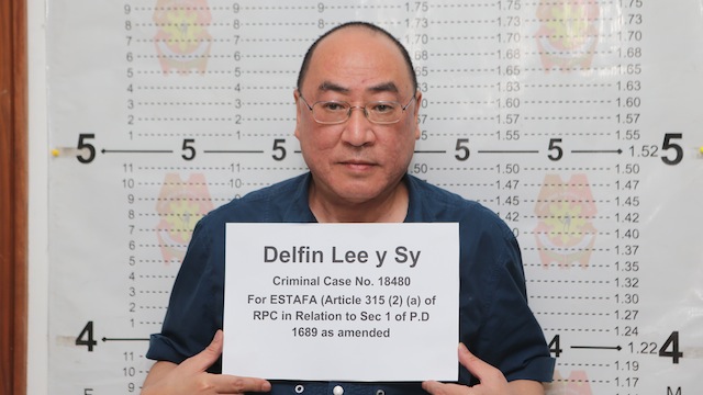 RELEASE? A housing official says police officers planned to release Delfin Lee after his arrest. Photo courtesy of PNP-PIO