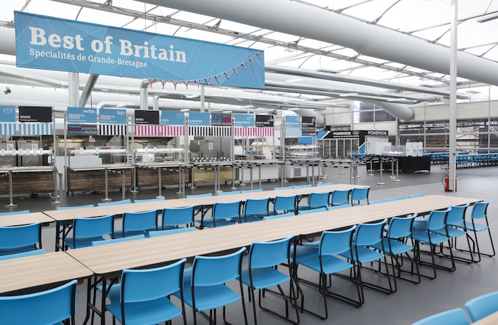 CHOW TIME. London 2012 Athletes Village main dining hall. Courtesy of LOCOG. CHOW TIME. London 2012 Athletes Village main dining hall. Courtesy of LOCOG.