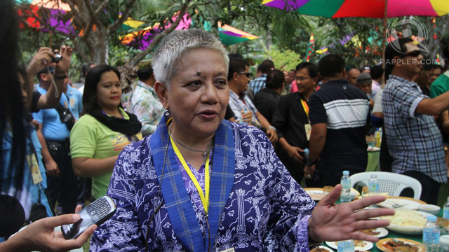 SINCERE. Presidential peace adviser Teresita Deles attends the Bangsamoro assembly to show government support for the peace process. Photo taken by Karlos Manlupig 