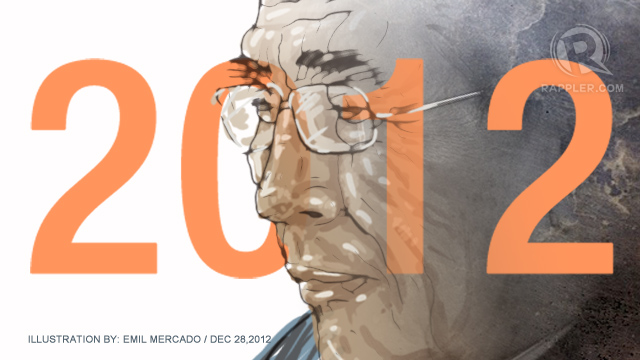 MOMENTOUS YEAR. From the impeachment trial to his controversial memoirs to a libel suit, Senate President Juan Ponce Enrile loomed large in 2012. MOMENTOUS YEAR. From the impeachment trial to his controversial memoirs to a libel suit, Senate President Juan Ponce Enrile loomed large in 2012.