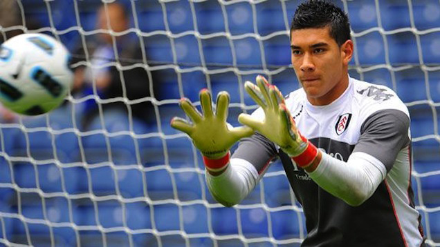 PRODIGAL GOALKEEPER. Former Azkals goalkeeper Neil Etheridge will return to Manila to host a goalkeeping camp and still harbors hopes of playing for the national team once more. File photo courtesy of Fulham FC official website