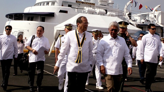 FATHER FIGURE: Defense Secretary Voltaire Gazmin has been a father figure to President Benigno Aquino III. Malacañang photo