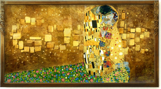 Doodle celebrating Gustav Klimt's 150th birthday