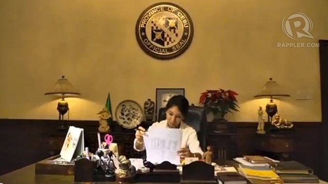 WILL SHOW UP. Suspended Cebu Gov Gwendolyn Garcia promises to appear before the Sandiganbayan. 