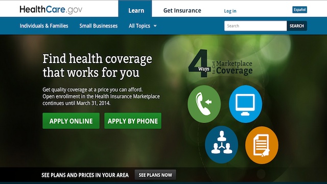 HEALTH INSURANCE. After a shaky start, more than 2 million have signed up for Obamacare online. A screenshot of Healthcare.gov