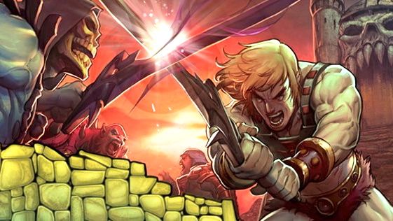 CIRCA 2002. The modern-day rendition of Prince Adam as He-man and Skeletor. Image from the He-man Facebook page