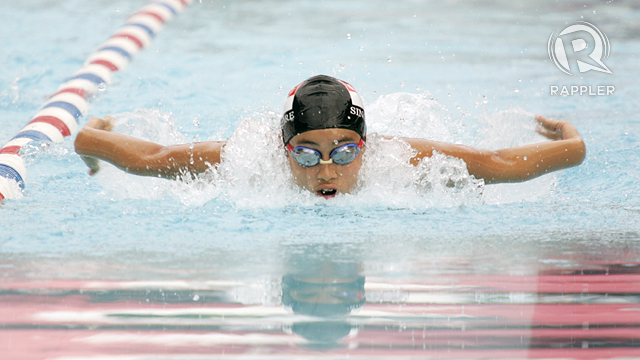 SWIMMING. Photo by Rappler/Josh Albelda.