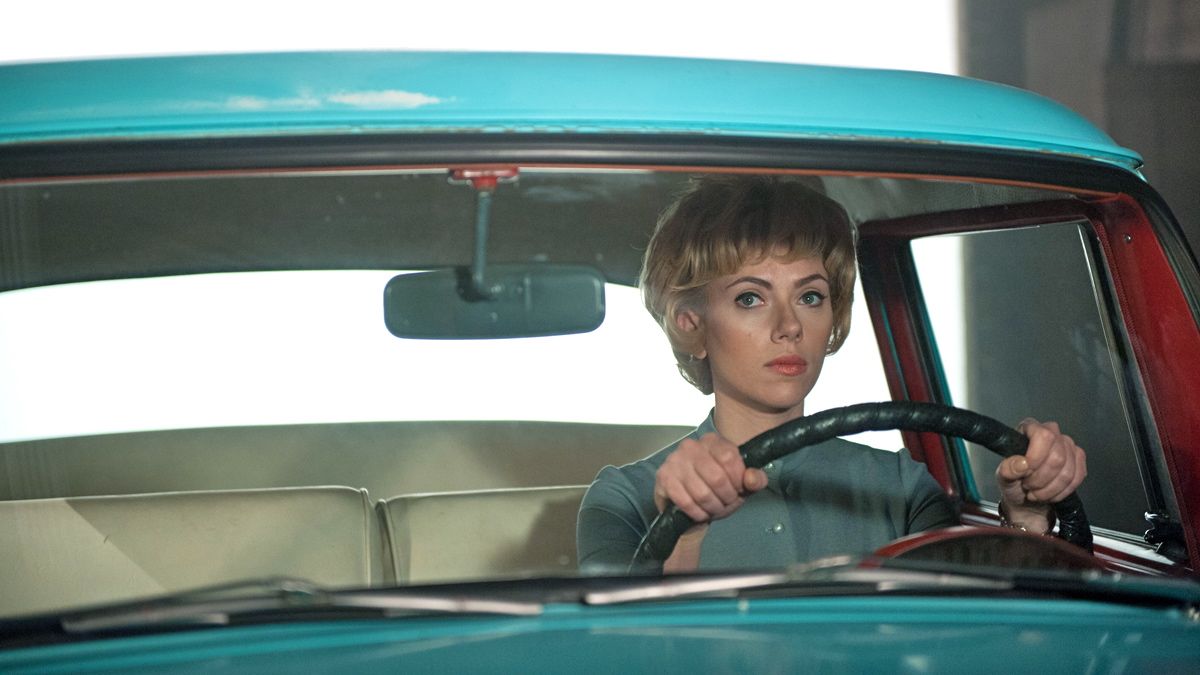 Scarlett Johansson as Janet Leigh, the actress who played the lady who gets murdered in the shower in 'Psycho'