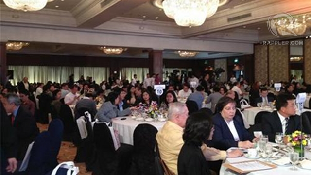 INTEGRITY SUMMIT. Top businessmen attend Tuesday's event aiming to promote transparency in government. Photo by Maria Ressa