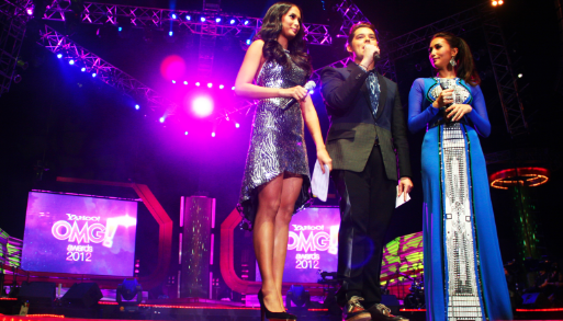 TRIPLE TREAT. Isabelle Daza, Raymond Gutierrez and Solenn Heussaff