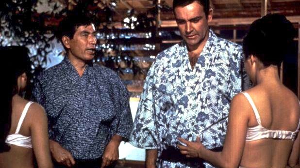 YOU ONLY LIVE TWICE. Sean Connery as James Bond in 1967. Image from the James Bond 007 Facebook page
