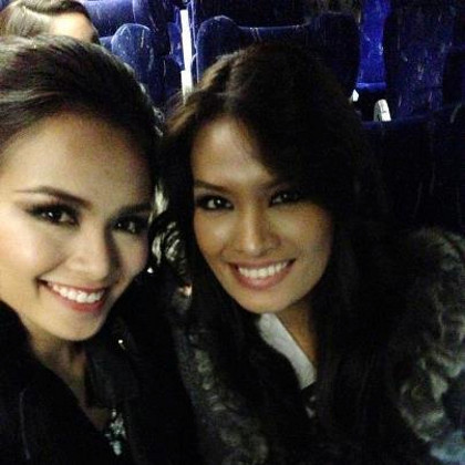 With Miss Vietnam Diem Luong Huu. Photo from the Janine Mari Raymundo Tugonon Facebook page