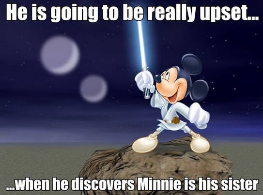 JEDI MICKEY. Photo from 9Gag