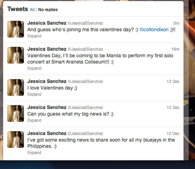 Screen shot from Twitter