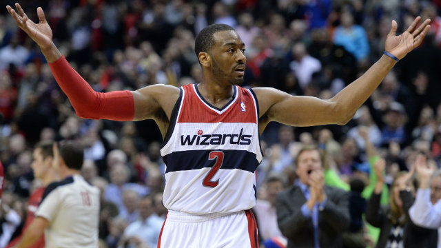 Washington Wizards point guard John Wall will miss the first month of the season but appears on the brink of breaking out. File photo by Michael Reynolds/EPA 