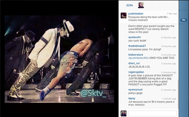 Photo from Justin Bieber's Instagram account.