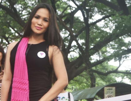 KAYE CANDOZA-POELS. She was abused by her father for being a transgender. Photo by Dawn Fabrero