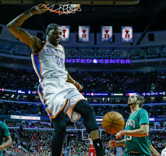 NBA: Kevin Durant's Thunder roll over Bulls