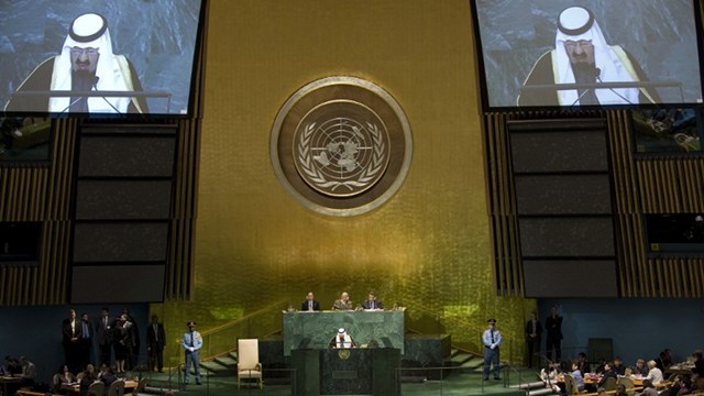 VACANT POST. Saudi Arabia rejected a seat at the UN Security Council (UNSC) for its “double standards” in resolving world conflicts like Syria, vacating a post for which Jordan was elected. File photo by Don Emmert/AFP