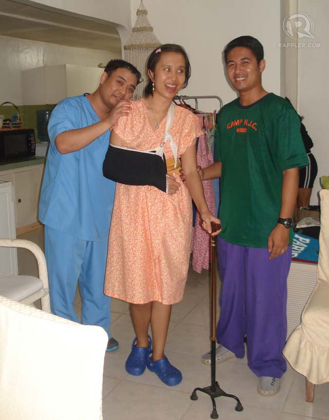 THERAPY. After the attack, Lordei is aided by her therapists. Photo from Connie Hina