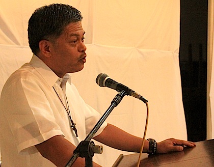 ARMIN LUISTRO. The education secretary speaks about the Child Protection Policy. Photo by Kenneth Cabusay.