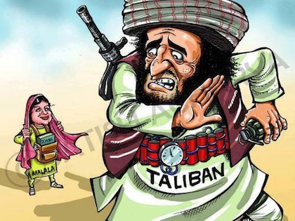 From the Facebook page of supporters of Malala Yousufzai