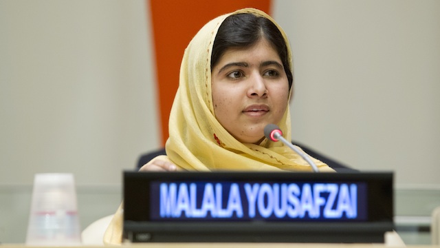 HONORARY CANADIAN. In this file photo, Malala Yousafzai speaks at an event at the United Nations in New York, 25 September 2013. UN Photo/JC McIlwaine