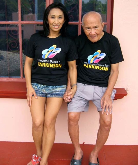 Marie with her father Dr. Domingo Alonzo, the 1st Filipino to get a PhD in Statistics from the University of London