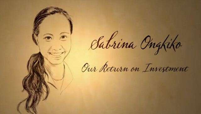 RETURN ON INVESTMENT. Seeing your child grow up to follow her true calling and live her life with pure joy is more than enough. Screen grab from YouTube (TEDxTalks)