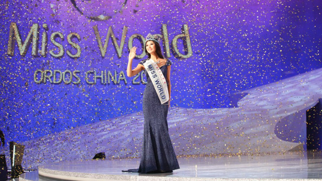 WILL SHE HAVE A SUCCESSOR? Miss World 2012 Yu Wenxia. Photo from the Miss World Facebook page