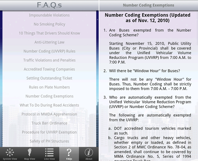  POLICIES. Learn more about Manila road rules through the MMDA app.