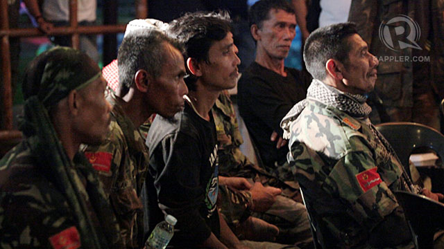 TO MANILA. A file photo of MNLF fighters caught after the Zamboanga siege. Rappler file photo