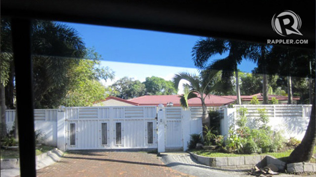 FORBES PROPERTY. This is the Forbes house owned by Janet Lim-Napoles Msgr Josefino Ramirez is renting according to documents. Photo by Rappler