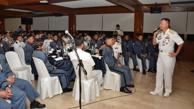 NO CUDIA: Cadet First Class Jeff Cudia was conspicuously absent in the reception dinner for future officers of the Philippine Navy. File photo from the Philippine Navy