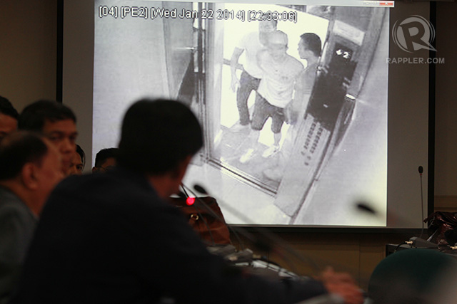 FOOTAGE. CCTV footage from Forbeswood Heights condominium has been obtained by the NBI. Photo by Jose Del/Rappler