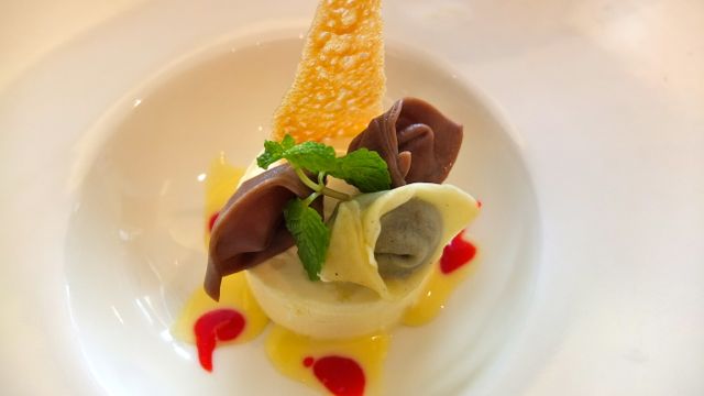 PASTA FOR DESSERT: DARK Chocolate and Vanilla Tortellini